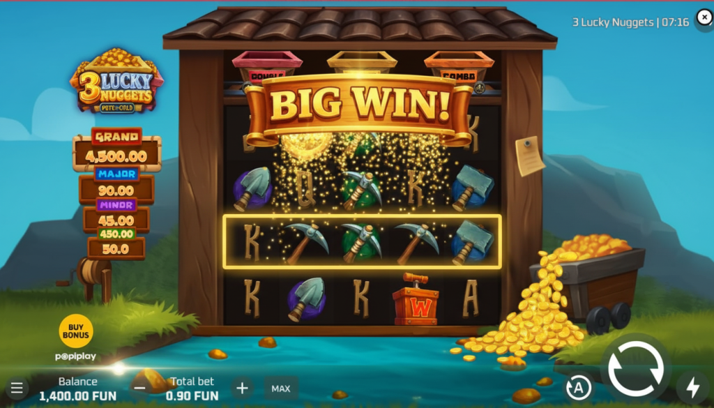 3 Lucky Nuggets-wins