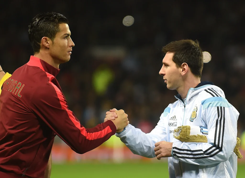 onaldo e Messi quando eram jovens.